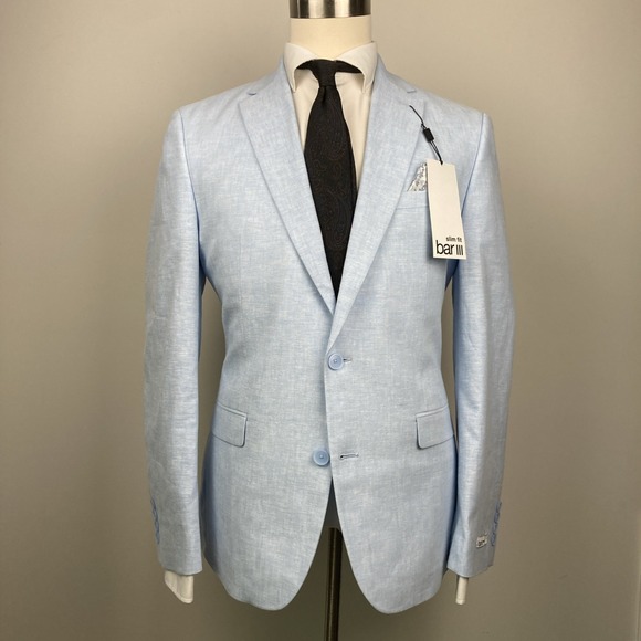 Bar III Men's Slim Fit Linen Suit Jackets Sport Coat 42 R NEW